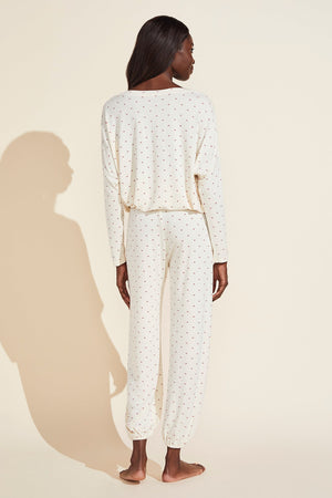 Eberjey Gisele Printed Slouchy Set - Envelope Heart