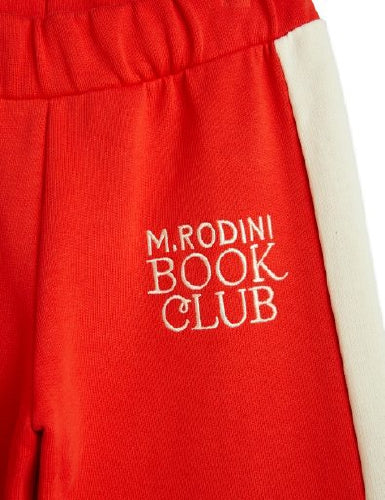 Mini Rodini Book Club Sweatpants - Red