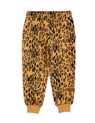 Mini Rodini Basic Leopard Sweatpants - Beige