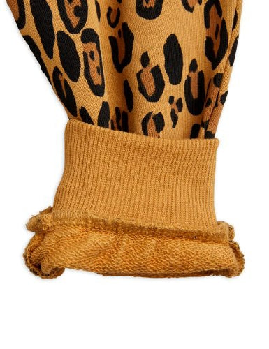 Mini Rodini Basic Leopard Sweatpants - Beige