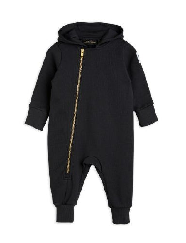Mini Rodini Basic Solid Onesie - Black