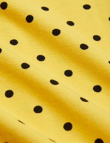 Mini Rodini Polka Dot All Over Print Dress - Yellow