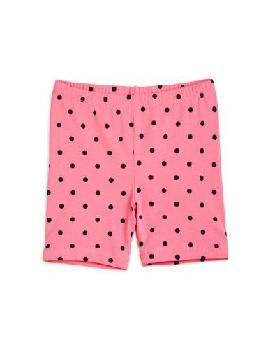Mini Rodini Polka Dot Bike Shorts - Pink