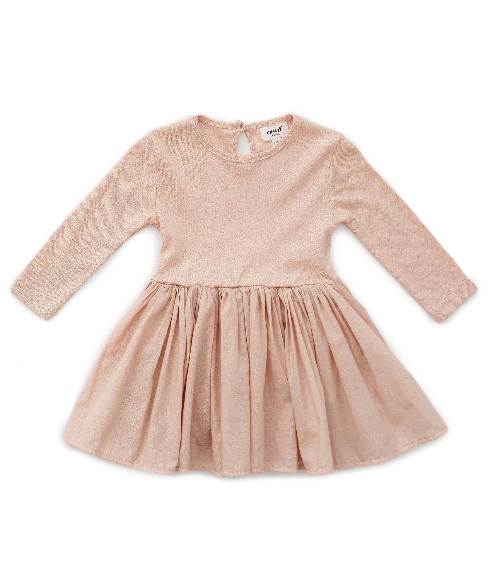 Oeuf Flouncy Baby Dress - Warm Blush