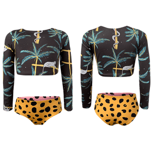 Pepita & Me Girls Sun Long-Sleeve 2 Piece Bikini - A Dormir