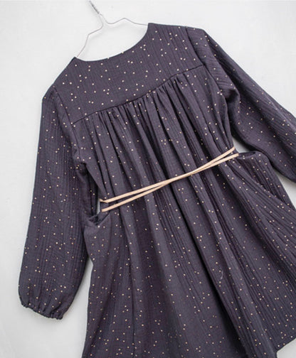Cosmosophie Leonora Confetti Dress - Grey