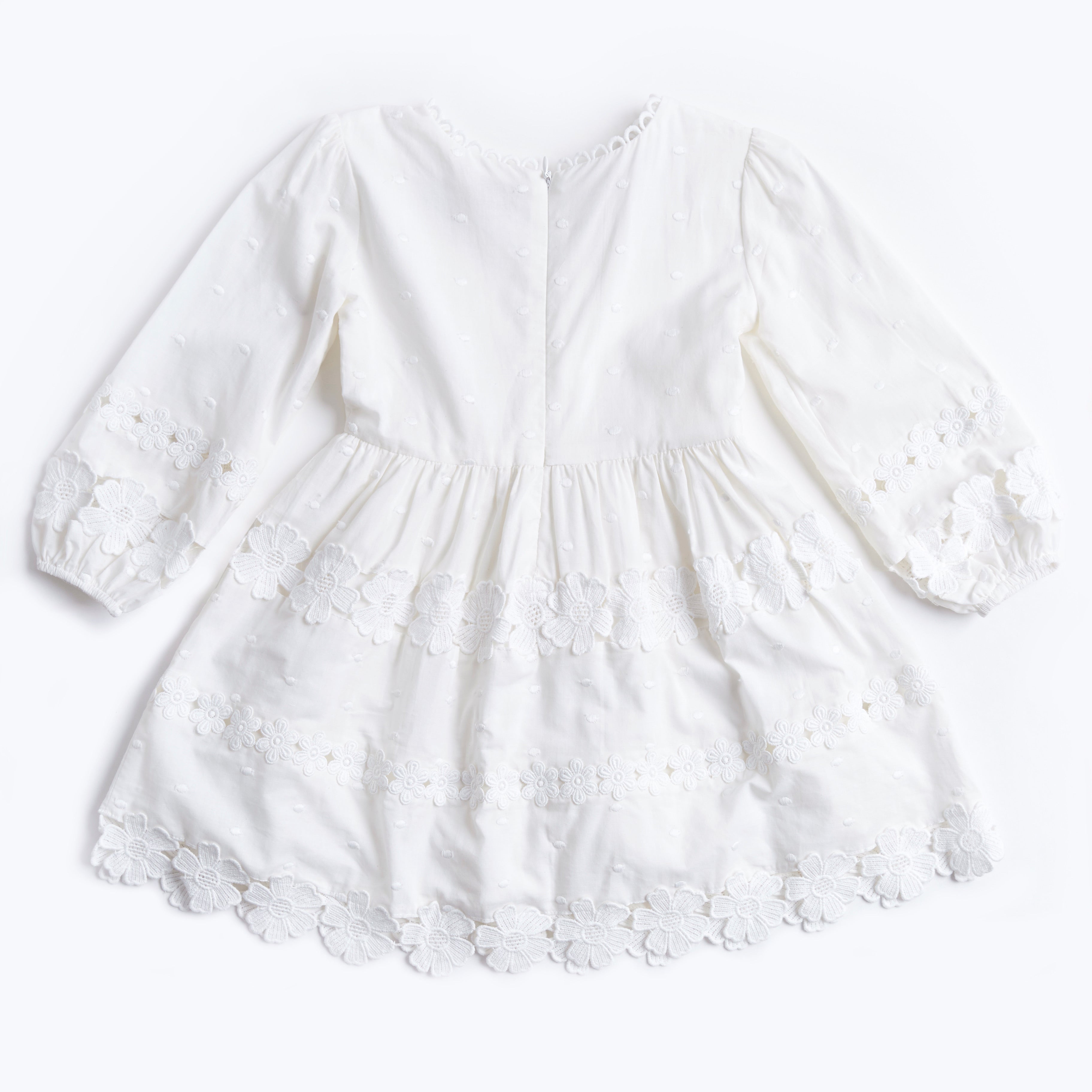 Petite Amalie Daisy Chain Dress - White