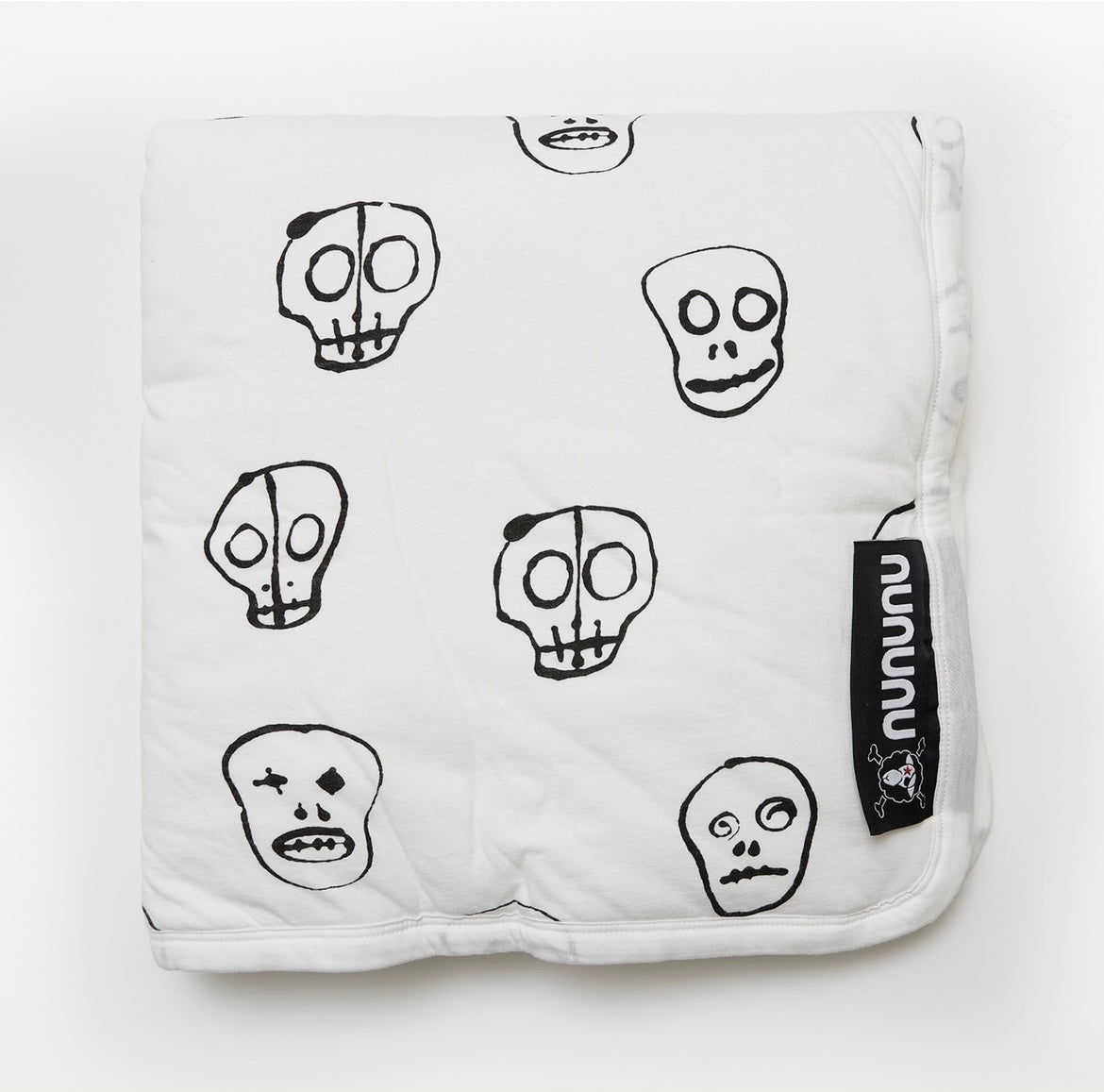 Nununu Skull Blanket - White