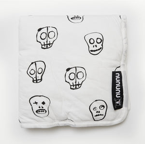 Nununu Skull Blanket - White