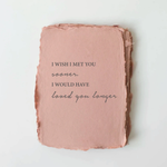 Paper Baristas "Loved You Longer" Love/Friendship Card