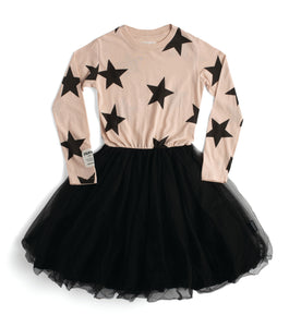 Nununu Star Tulle Dress - Nude