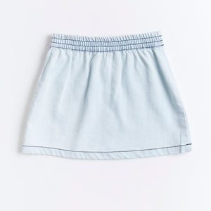 Petite Amalie Denim Plait Skirt