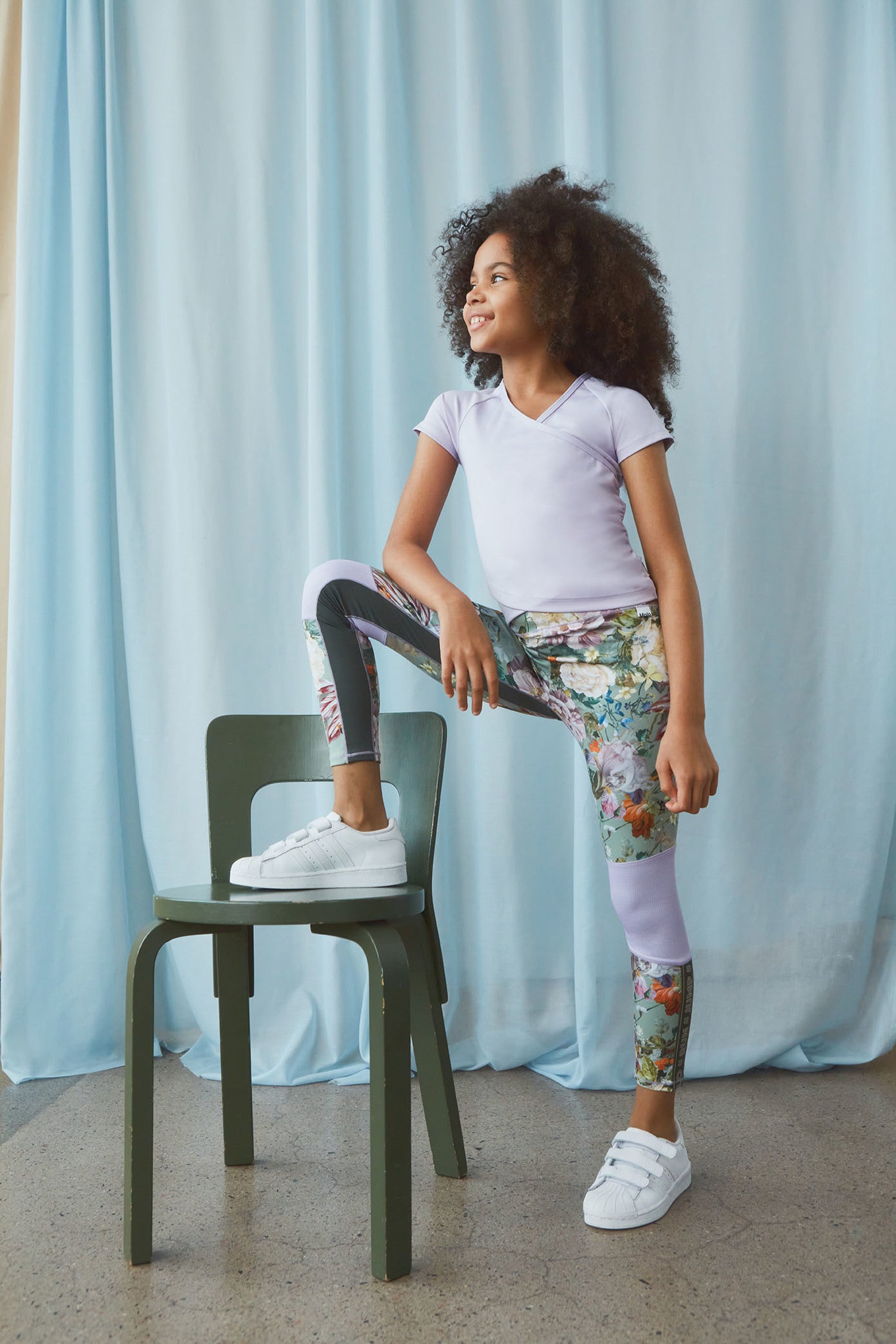 Molo Olympia Leggings - Green Botanic