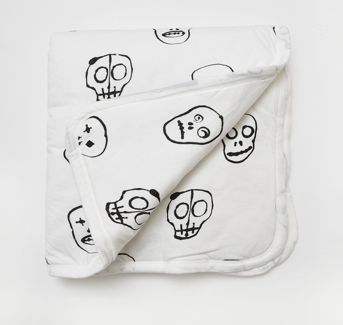 Nununu Skull Blanket - White