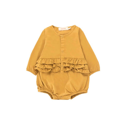 Tiny Cottons Solid Frills Body - Mustard