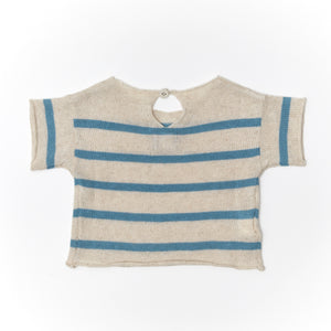 Tocoto Vintage Striped Knit T-Shirt - Green