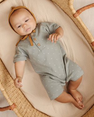 Quincy Mae Short-Sleeve Romper - Dash