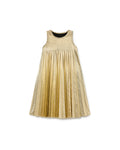 Little Creative Factory Hula Pleated Dress - Gold