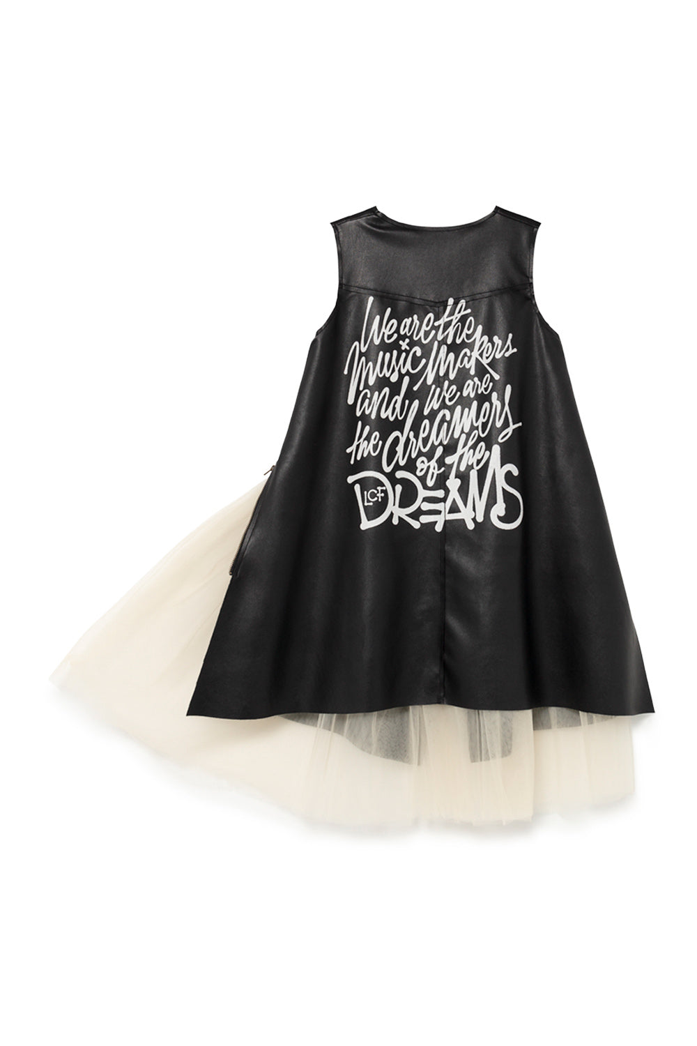 Little Creative Factory Punk Zip Dress - Black