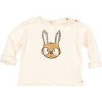Buho Baby Bunny Glasses T-Shirt - Talc
