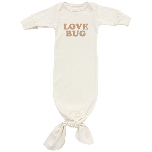 Tenth & Pine Organic Love Bug Tie Gown - Clay