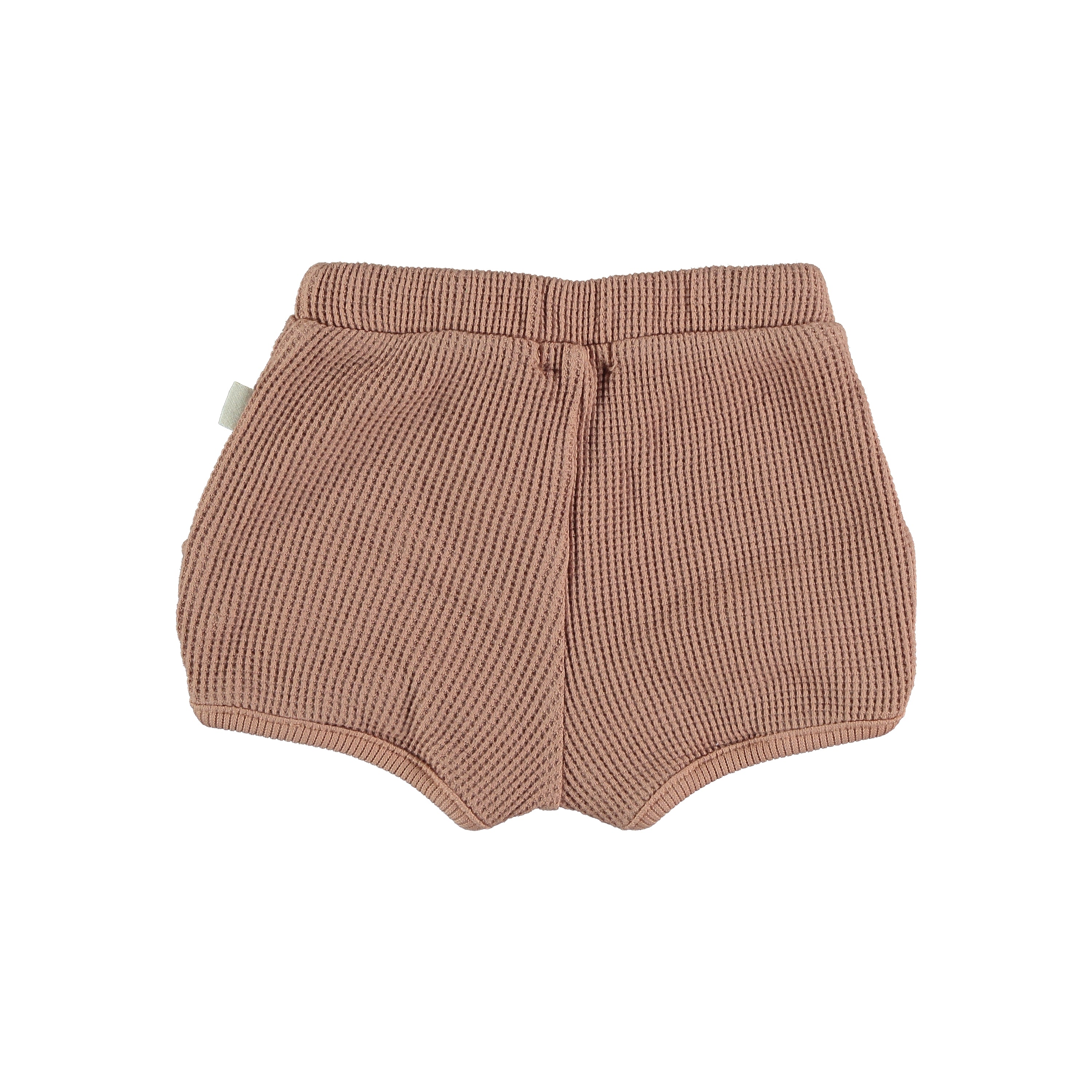 My Little Cozmo Max Organic Quadrille Baby Shorts - Terra Cotta
