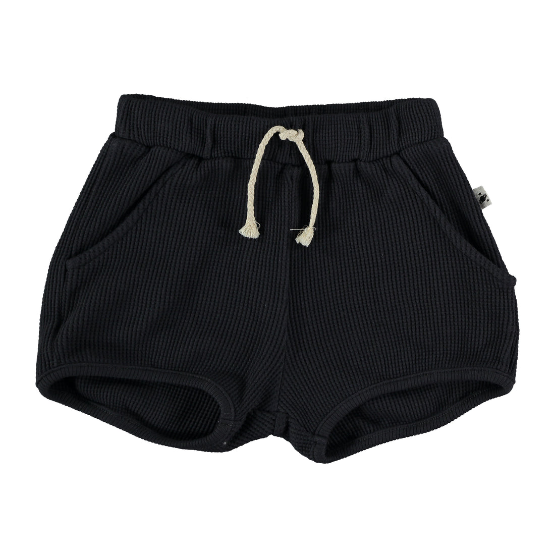 My Little Cozmo Max Organic Quadrille Kids Shorts - Dark Blue