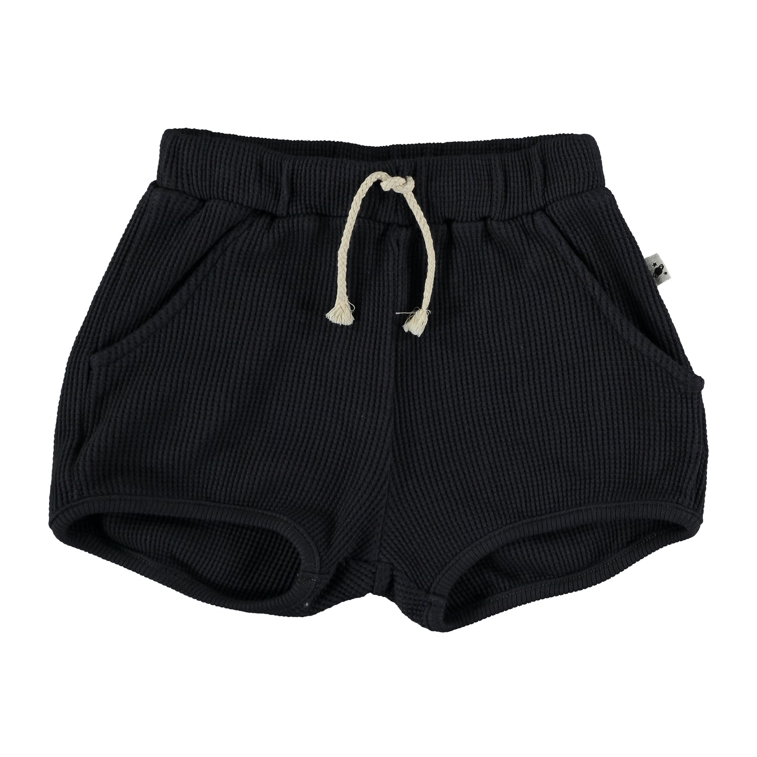 My Little Cozmo Max Organic Quadrille Kids Shorts - Dark Blue