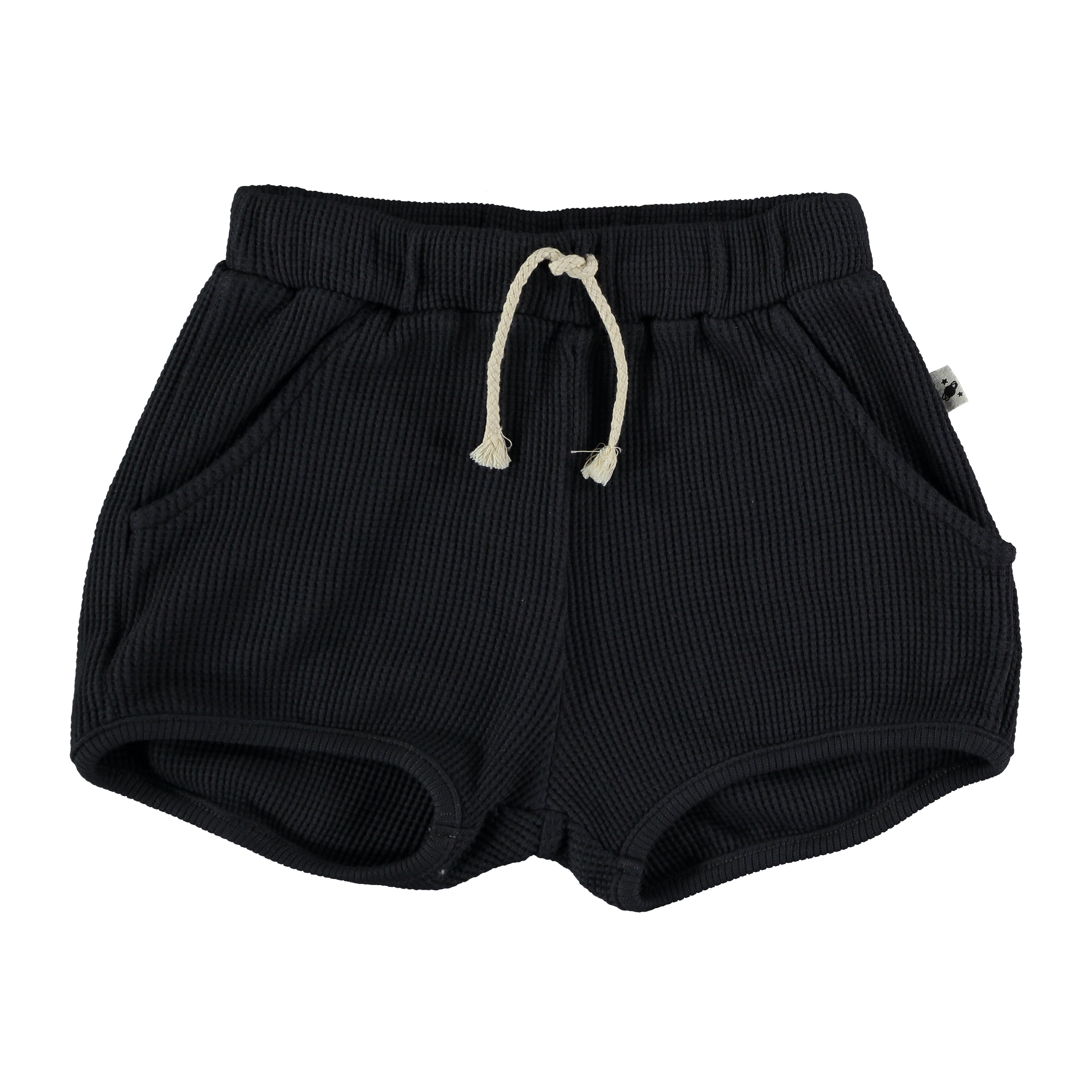 My Little Cozmo Max Organic Quadrille Kids Shorts - Dark Blue