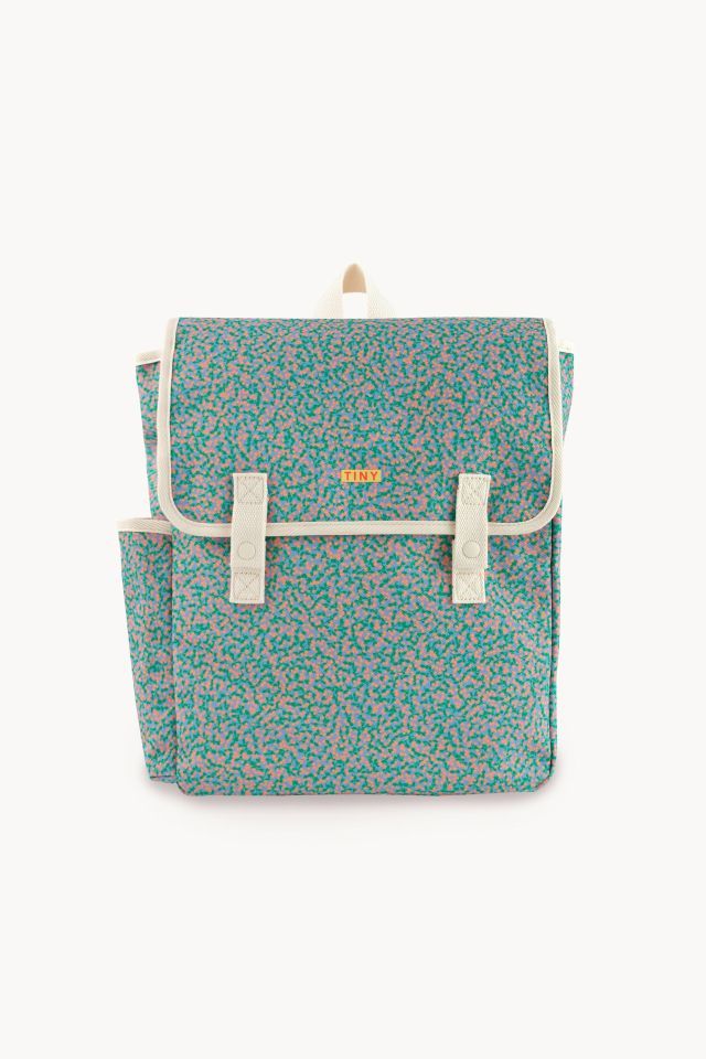 Tiny Cottons Meadow Backpack - Lilac Blue/Light Papaya