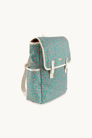 Tiny Cottons Meadow Backpack - Lilac Blue/Light Papaya