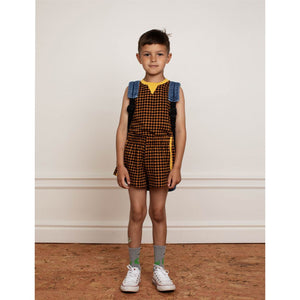 Mini Rodini Houndstooth Shorts - Brown