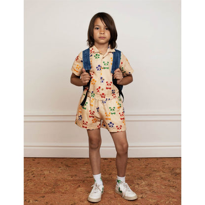 Mini Rodini Panda Woven Shorts - Beige