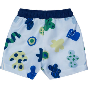 Mon Coeur Baby Multi-Shape Swim Trunks - Blue