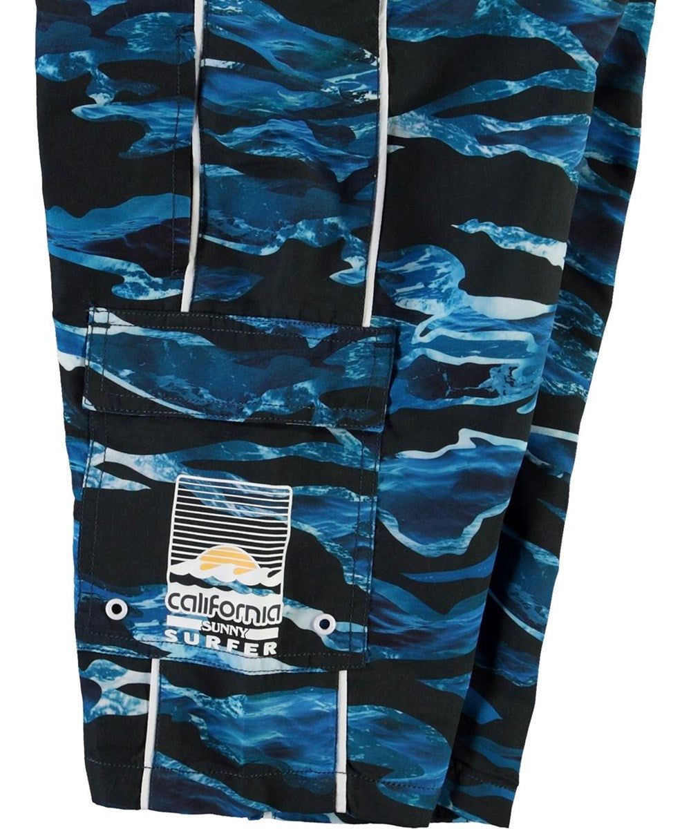 Molo Natan Swim Trunks - Camo Waves