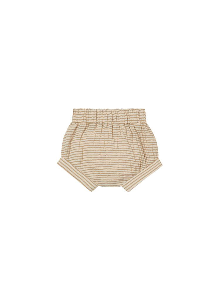 Quincy Mae Woven Short - Ocre Stripe