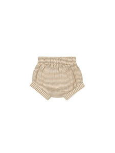 Quincy Mae Woven Short - Ocre Stripe