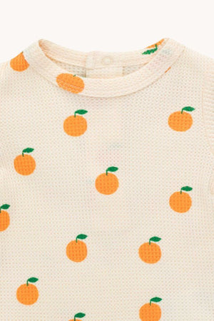 Tiny Cottons Oranges Body - Light Cream/Orange
