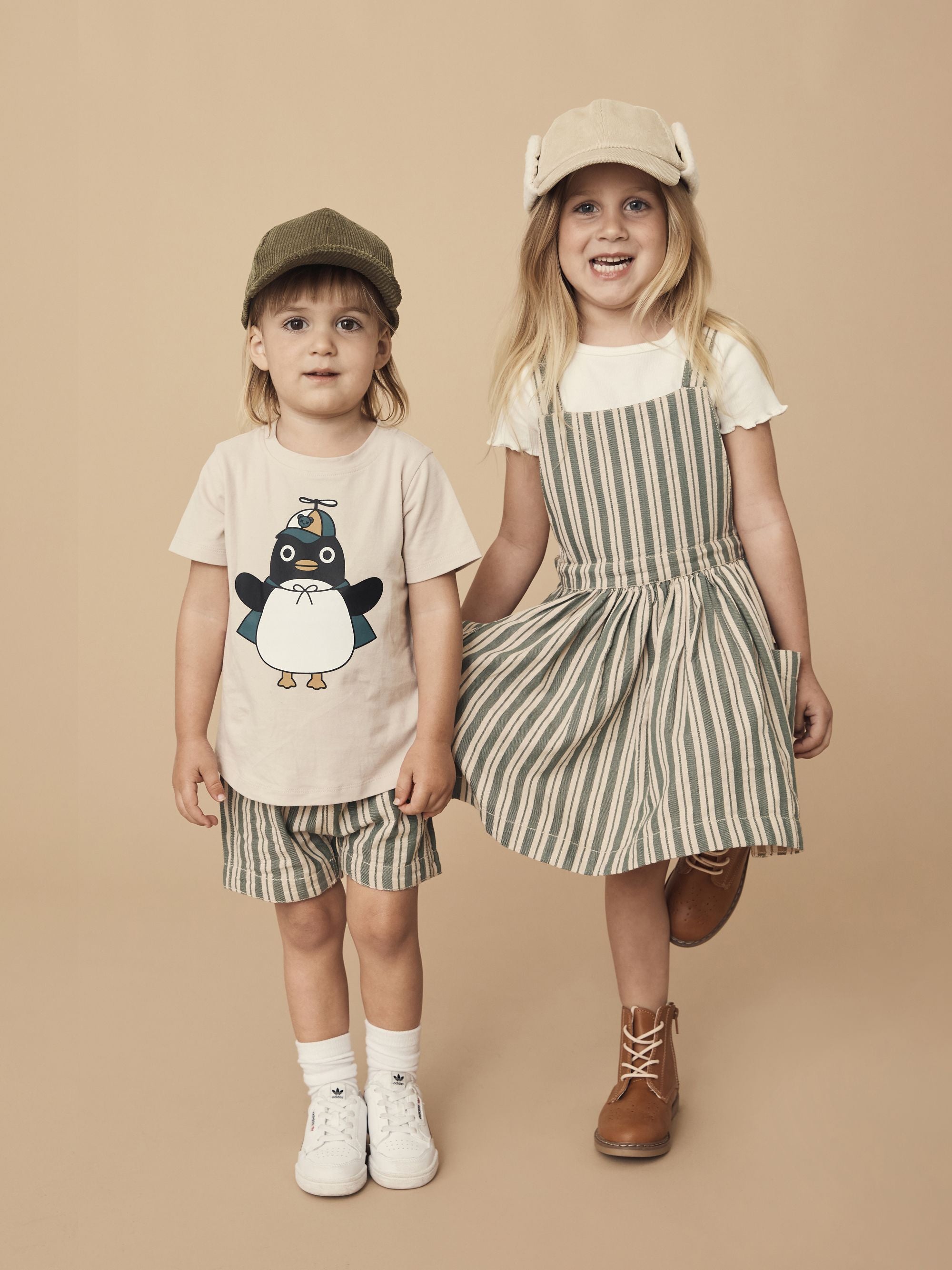 Huxbaby Super Penguin T-Shirt - Almond