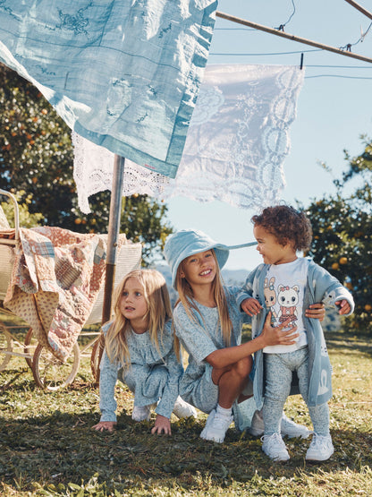 Huxbaby Floral Bunny Leggings - Frozen