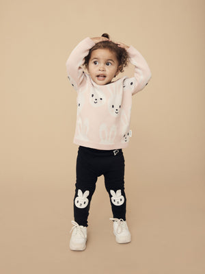 Huxbaby Bunny Knit Jumper - Rose