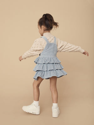 Huxbaby Cord Pinafore - Dusty Blue