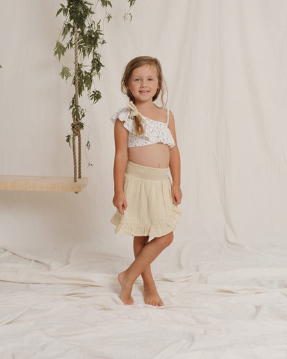 Rylee + Cru Wrap Ruffle Skirt - Butter