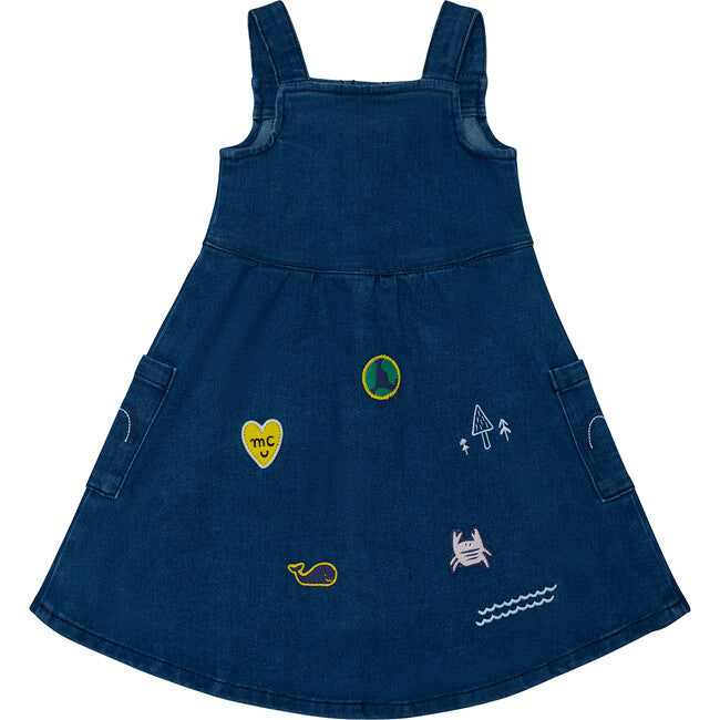 Mon Coeur Baby Dress - Denim