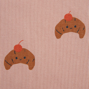 Tiny Cottons Croissants Baby Pants - Powder Pink/Light Brown