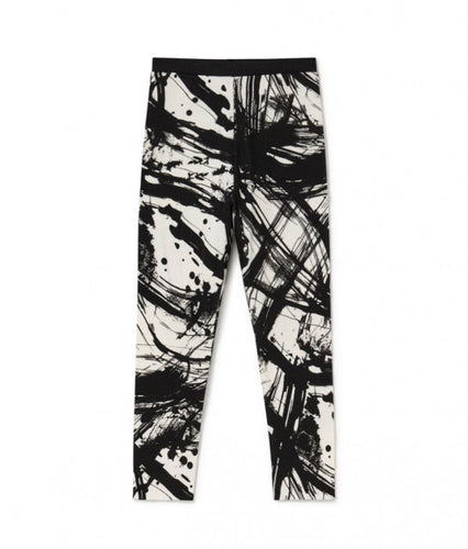 Little Creative Factory Soft Recycled Leggings - Black & Cream