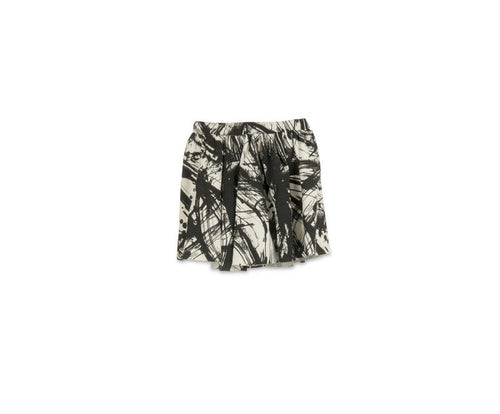 Little Creative Factory Soft Recycled Mini Skirt - Black & Cream