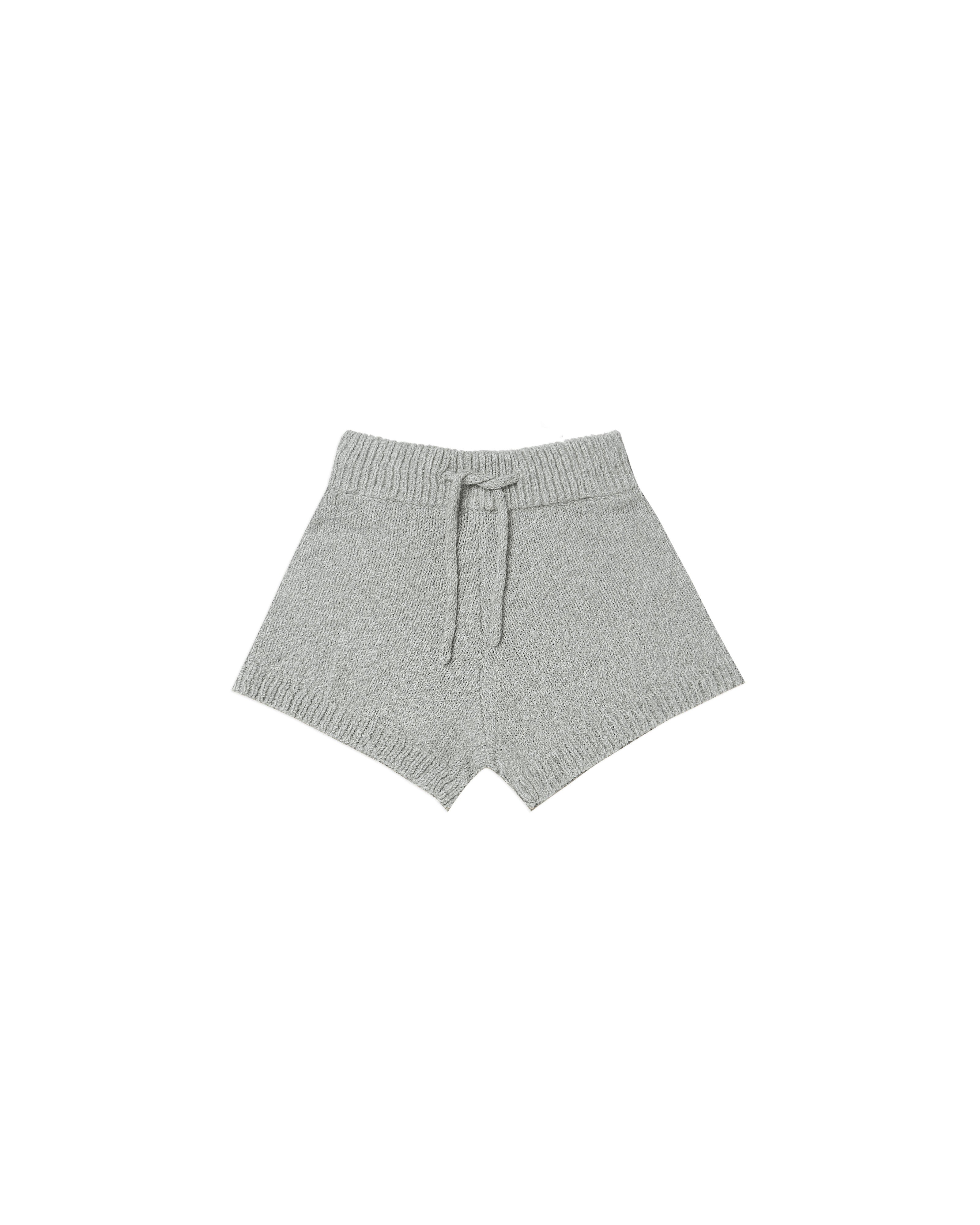 Rylee + Cru Knit Shorts - Light Blue