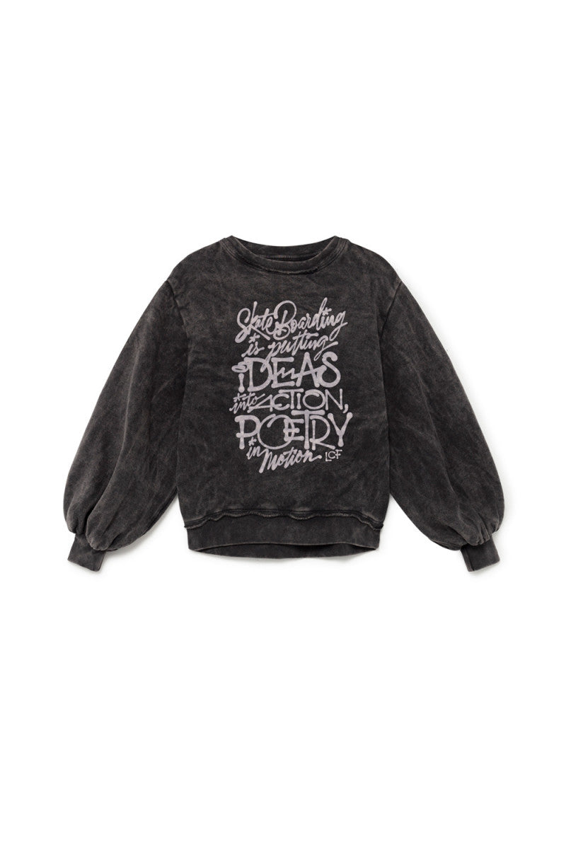 Little Creative Factory Stonewash Sweatshirt - Faded Black