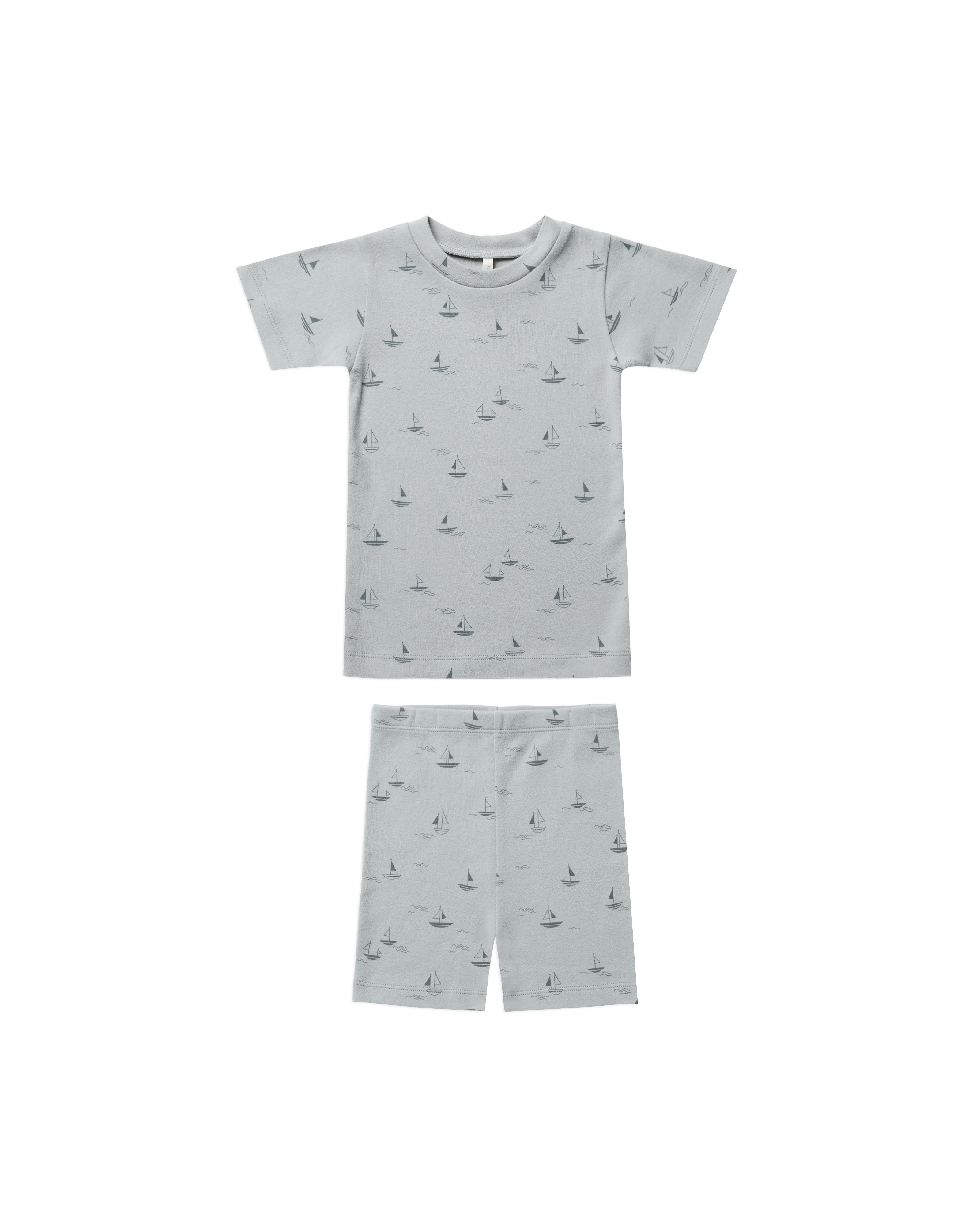 Rylee + Cru Summer PJ Set - Sailboats